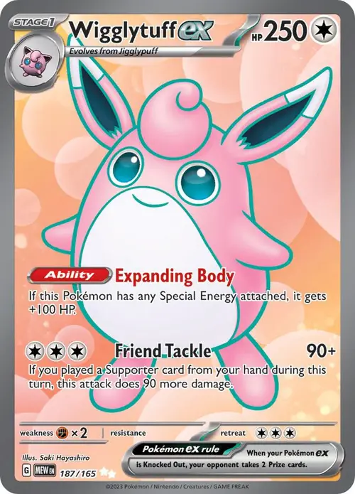 Wigglytuff ex card art