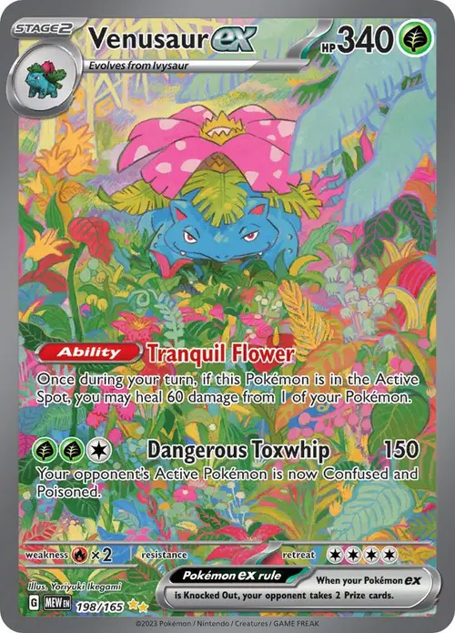 Venusaur ex card art
