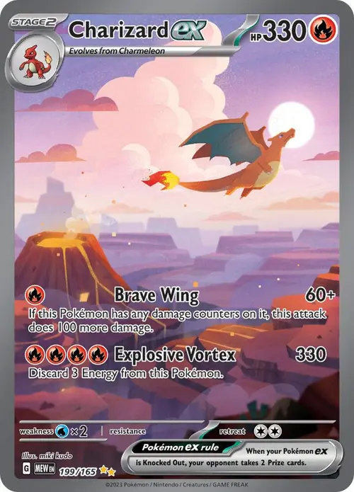 Charizard ex card art
