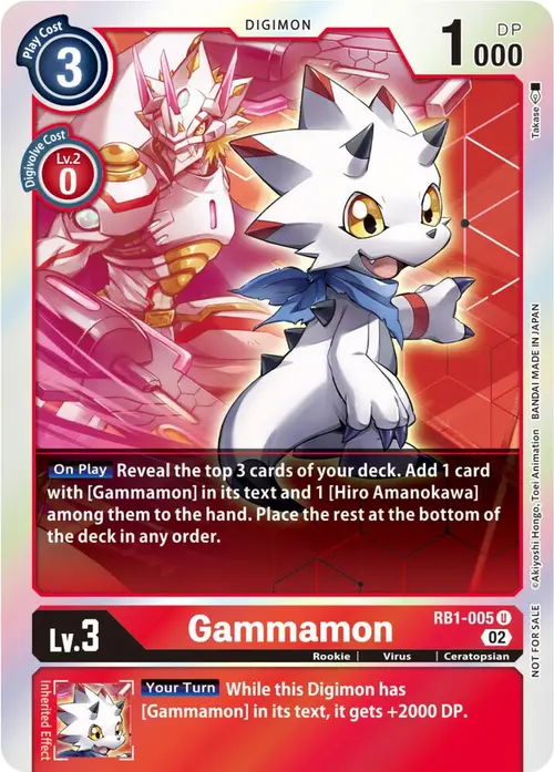 Gammamon - RB1-005 (Resurgence Booster Box Promotion Pack) card art