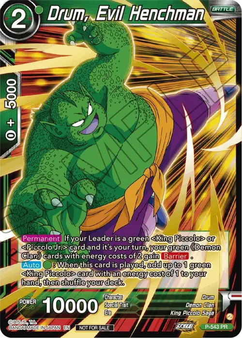 Drum, Evil Henchman (Championship Selection Pack 2023 Vol.3) (Gold-Stamped) card art