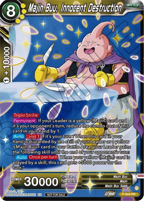 Majin Buu, Innocent Destruction (Championship Selection Pack 2023 Vol.3) (Gold-Stamped) card art