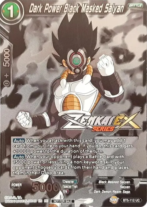 Dark Power Black Masked Saiyan (Event Pack 13) card art