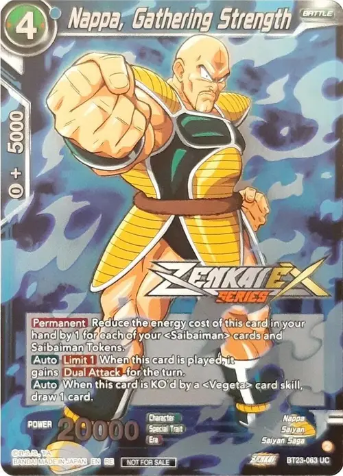 Nappa, Gathering Strength (Event Pack 13) card art