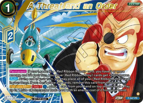 A Threat and an Order (Championship Z Extra Card Pack 2023) card art