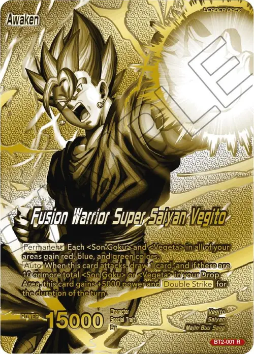 Vegito // Fusion Warrior Super Saiyan Vegito (Championship 2023 Golden Card Vol.3) card art