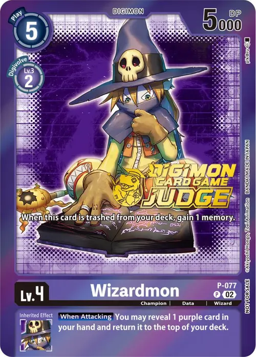 Wizardmon - P-077 (Judge Pack 4) card art