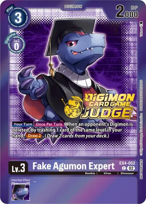 Fake Agumon Expert - EX4-052 (Judge Pack 4) card art
