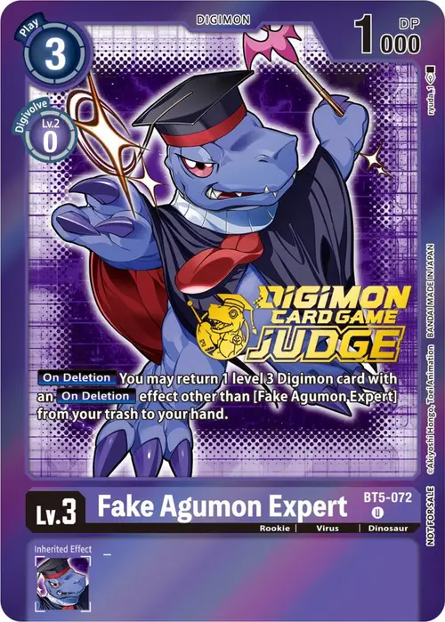 Fake Agumon Expert - BT5-072 (Judge Pack 4) card art