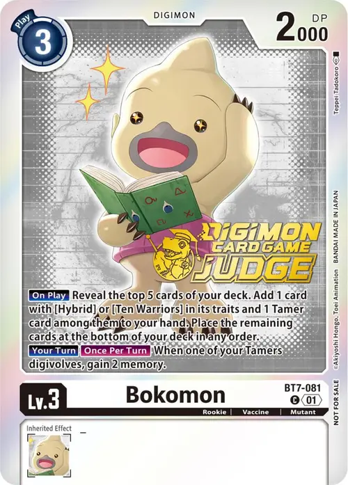 Bokomon - BT7-081 (Judge Pack 4) card art