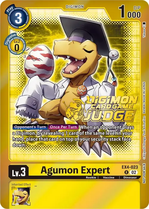 Agumon Expert - EX4-023 (Judge Pack 4) card art