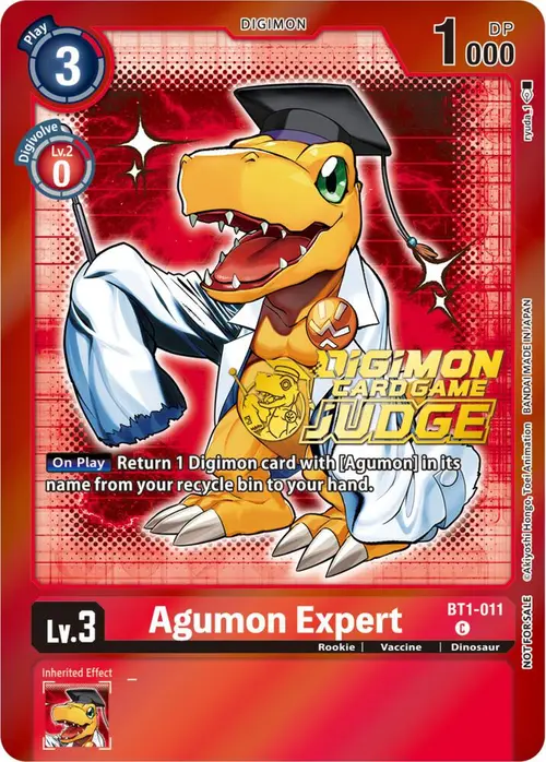 Agumon Expert - BT1-011 (Judge Pack 4) card art