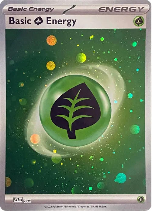 Basic Grass Energy (Cosmos Holo) card art