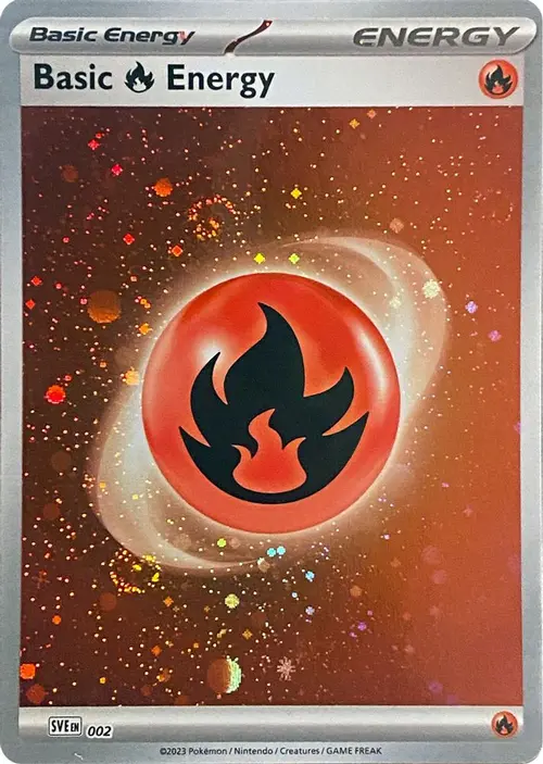 Basic Fire Energy (Cosmos Holo) card art