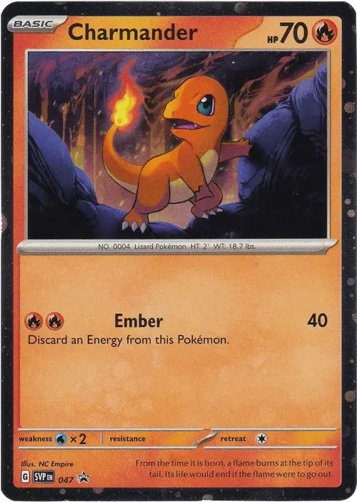 Charmander - 047 (Cosmos Holo) card art
