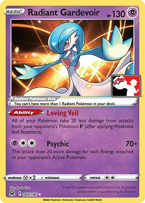 Radiant Gardevoir - 069/196 card art