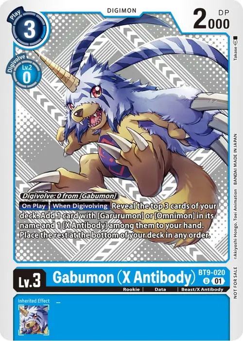 Gabumon (X Antibody) (Starter Deck 15 & 16 Pre-Release) card art