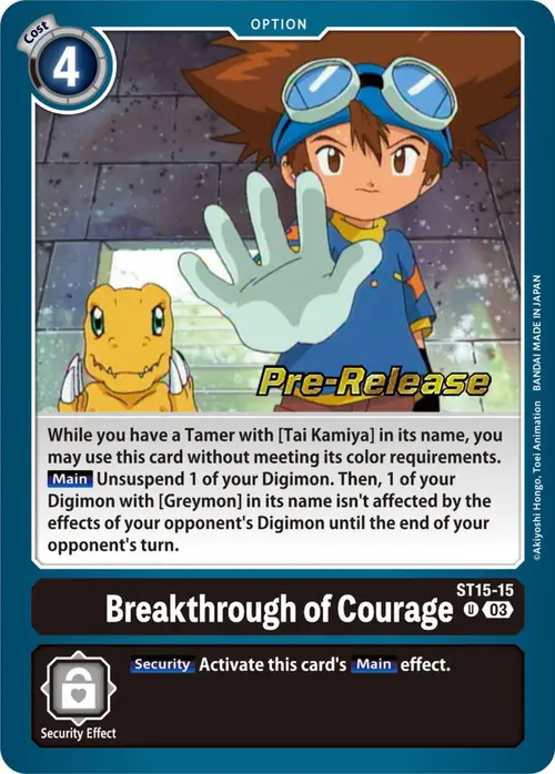 Breakthrough of Courage card art