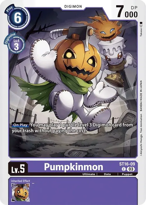 Pumpkinmon card art