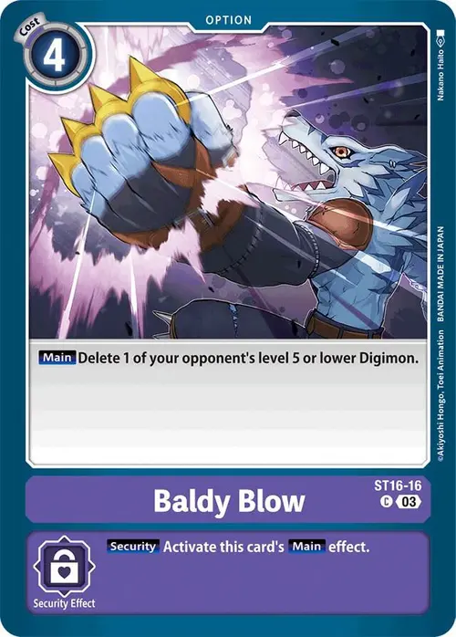 Baldy Blow card art