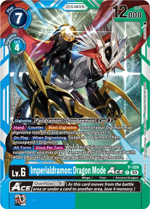 Imperialdramon: Dragon Mode ACE - P-109 (NYCC 2023 Demo Deck) card art