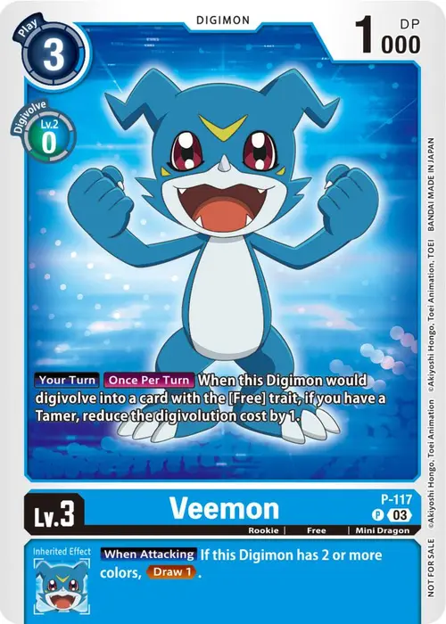 Veemon - P-117 (NYCC 2023 Demo Deck) card art