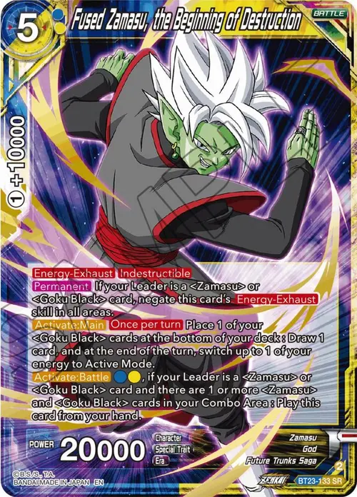 Fused Zamasu, the Beginning of Destruction card art
