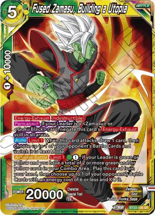 Fused Zamasu, Building a Utopia card art