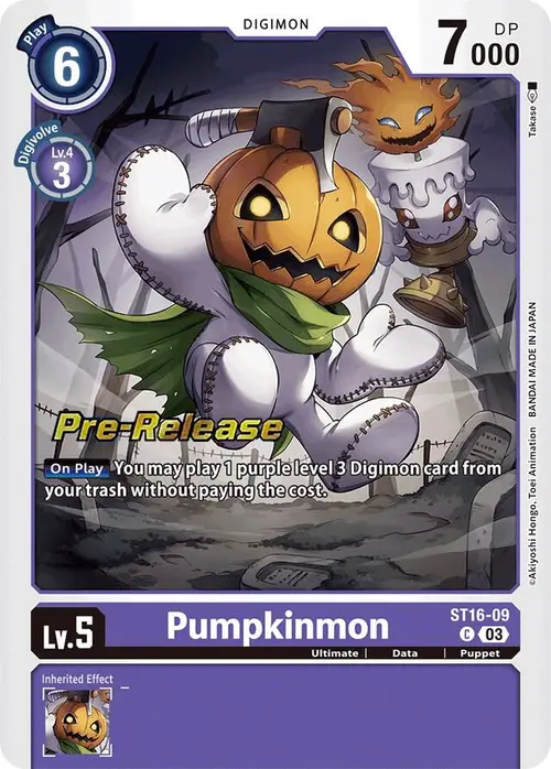 Pumpkinmon card art