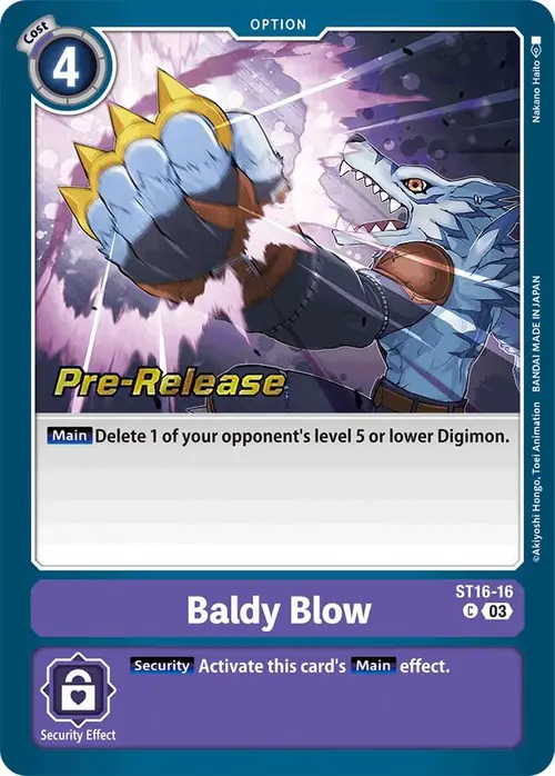 Baldy Blow card art