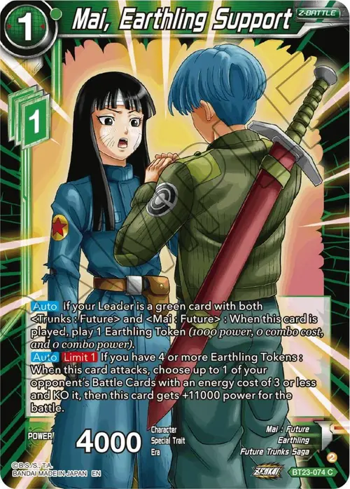 Mai, Earthling Support card art