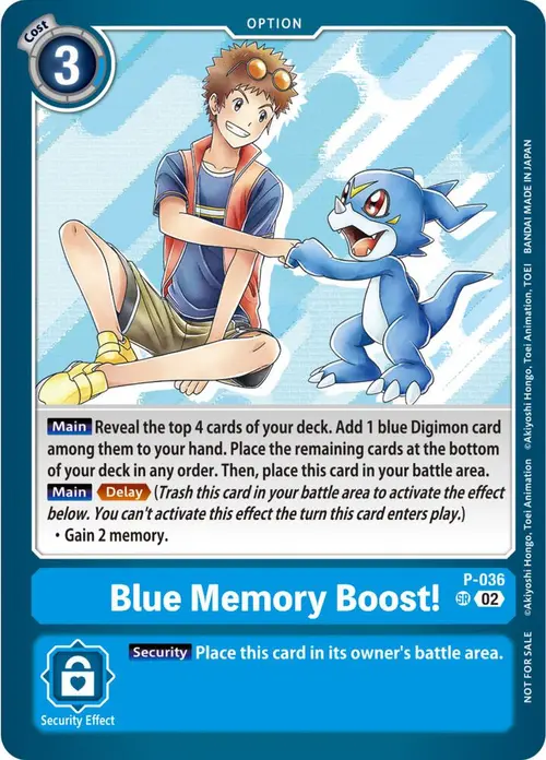 Blue Memory Boost! (NYCC 2023 Demo Deck) card art