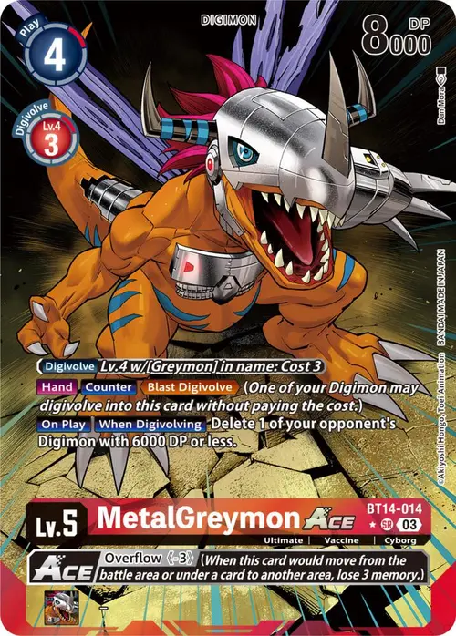 MetalGreymon ACE (English Exclusive Alternate Art) card art
