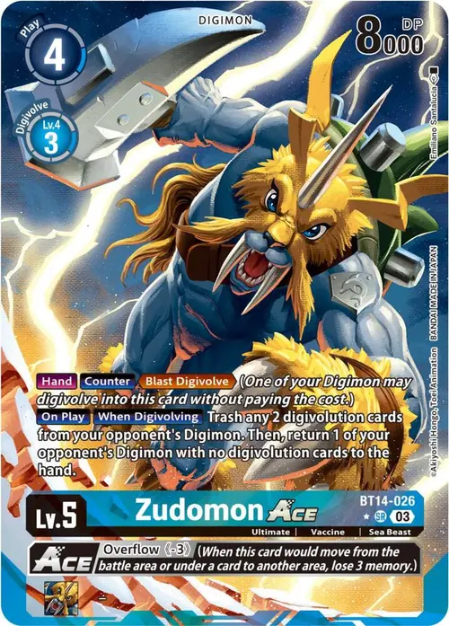 Zudomon ACE (English Exclusive Alternate Art) card art