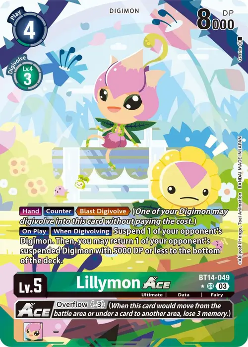 Lillymon ACE (English Exclusive Alternate Art) card art
