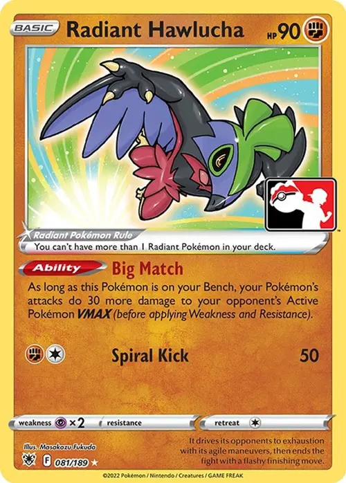 Radiant Hawlucha - 081/189 card art