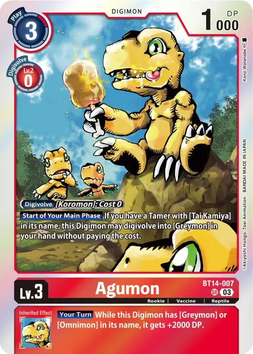 Agumon card art