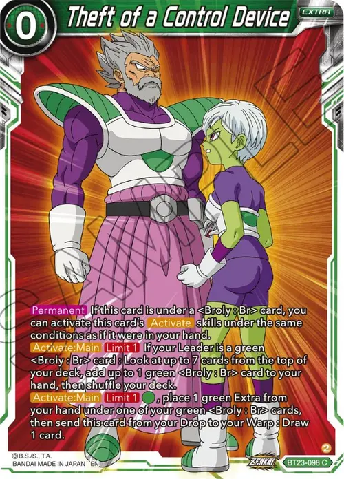 Theft of a Control Device card art