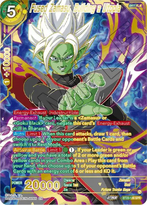 Fused Zamasu, Building a Utopia (SPR) card art