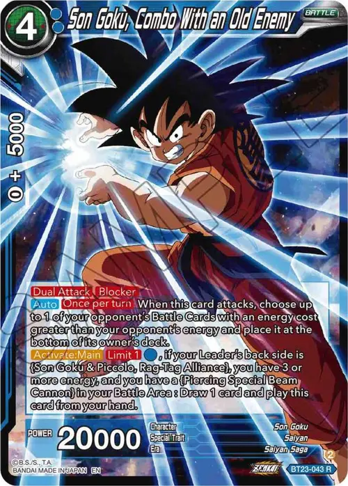 Son Goku, Combo With an Old Enemy card art