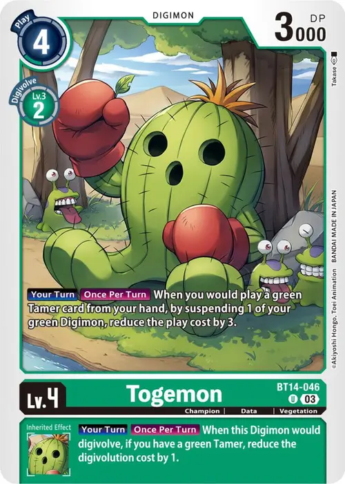 Togemon card art