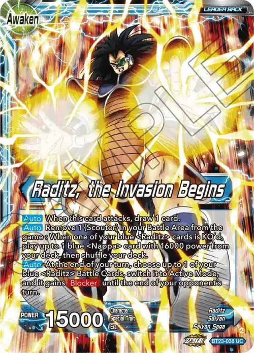 Raditz // Raditz, the Invasion Begins card art