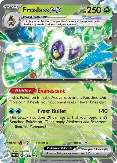 Froslass ex - 003/182 card art