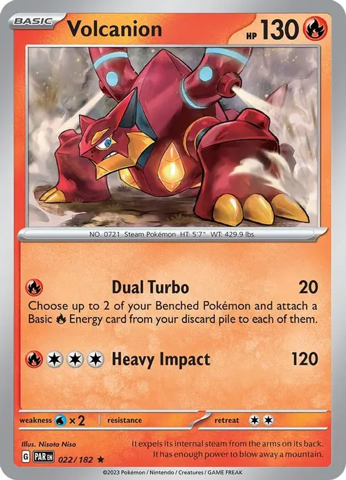 Volcanion card art