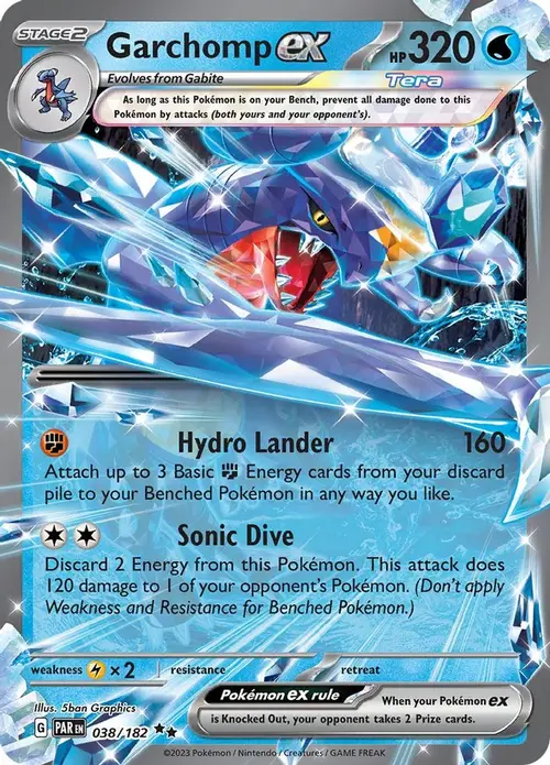 Garchomp ex - 038/182 card art