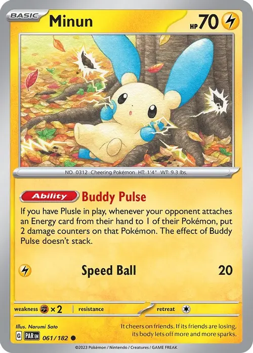 Minun - 061/182 card art