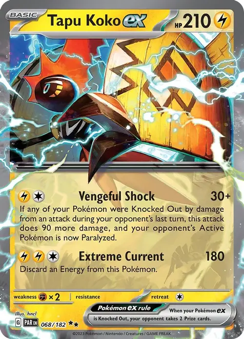 Tapu Koko ex - 068/182 card art