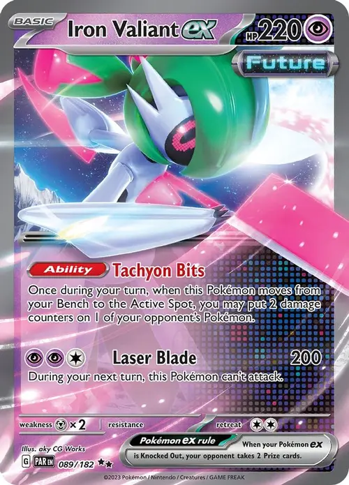 Iron Valiant ex - 089/182 card art