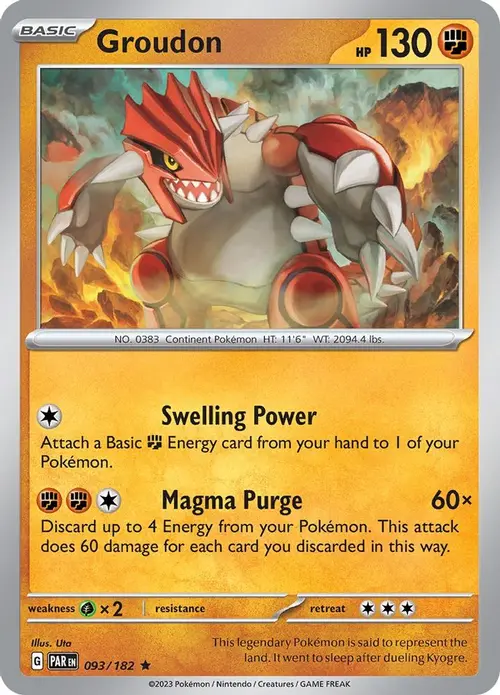 Groudon - 093/182 card art