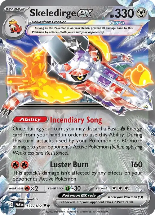 Skeledirge ex card art